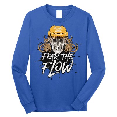 Fear The Flow Funny Hockey Hair Long Sleeve Shirt