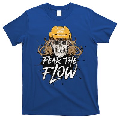 Fear The Flow Funny Hockey Hair T-Shirt