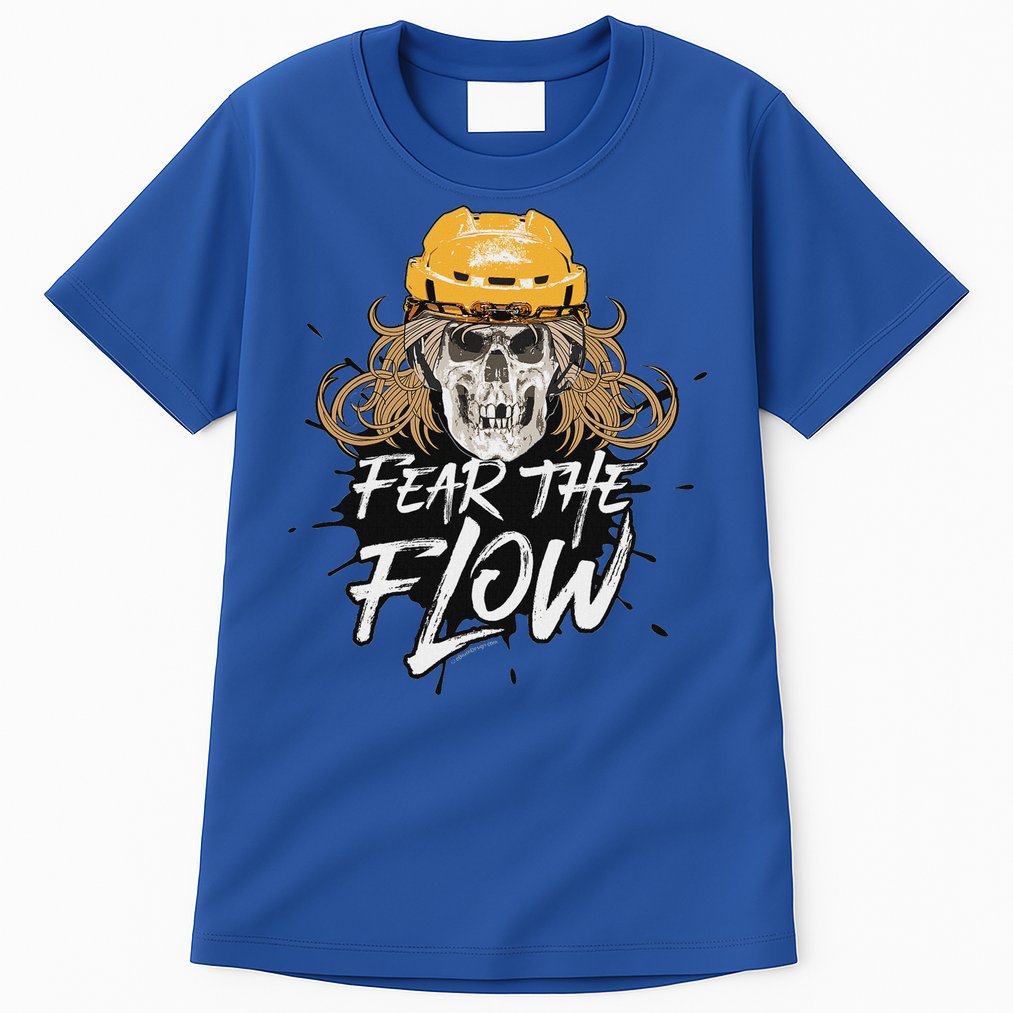 Fear The Flow Funny Hockey Hair Tall T-Shirt