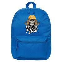 Fear The Flow Funny Hockey Hair 16 in Basic Backpack