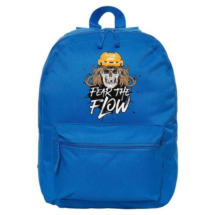 Fear The Flow Funny Hockey Hair 16 in Basic Backpack