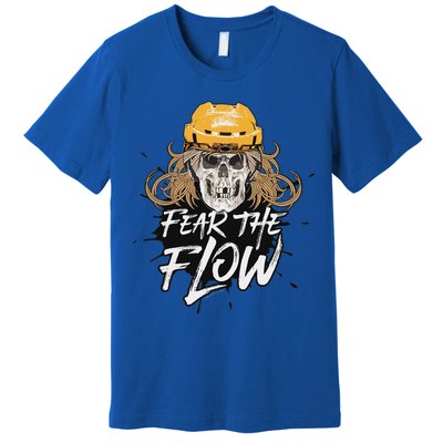 Fear The Flow Funny Hockey Hair Premium T-Shirt