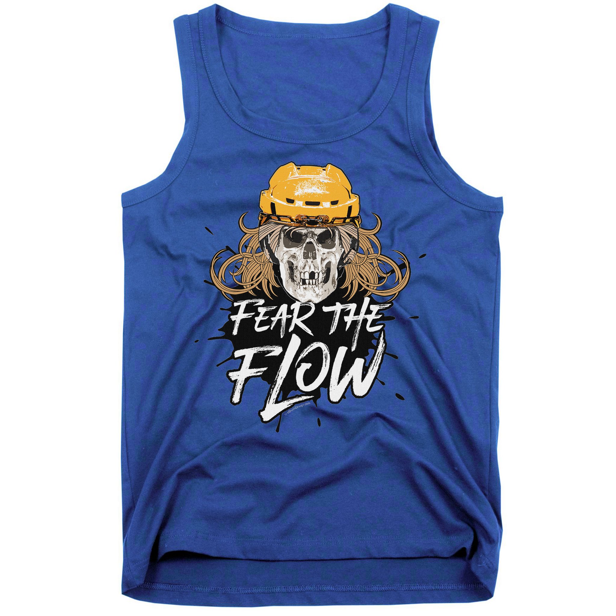 Fear The Flow Funny Hockey Hair Tank Top