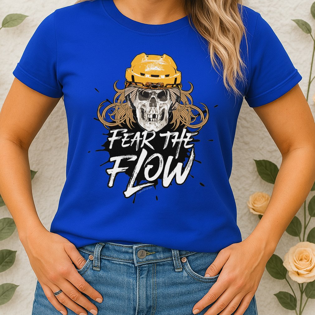 Fear The Flow Funny Hockey Hair Womens T-Shirt