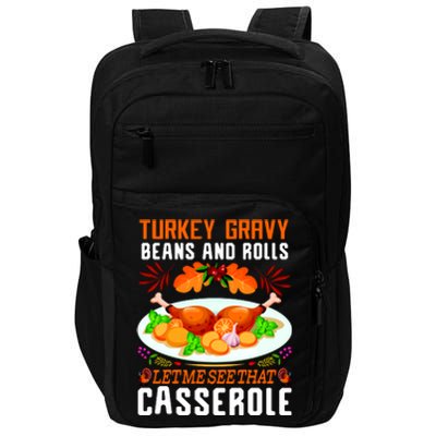 Funny Thanksgiving Food Impact Tech Backpack