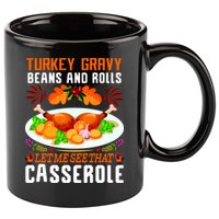 Funny Thanksgiving Food 11oz C Handle Ceramic Mug