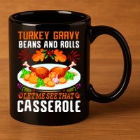 Funny Thanksgiving Food 11oz C Handle Ceramic Mug