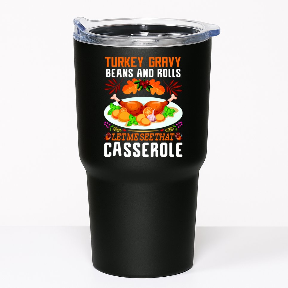 Funny Thanksgiving Food Tumbler