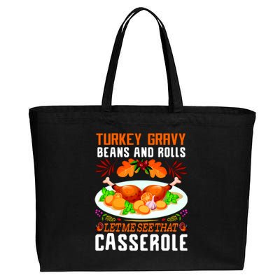 Funny Thanksgiving Food Cotton Canvas Jumbo Tote