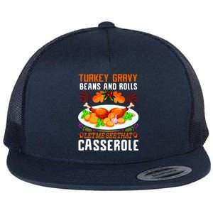 Funny Thanksgiving Food Flat Bill Trucker Hat