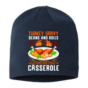 Funny Thanksgiving Food Sustainable Beanie