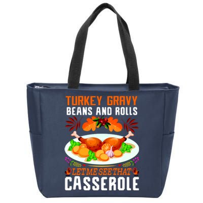 Funny Thanksgiving Food Zip Tote Bag