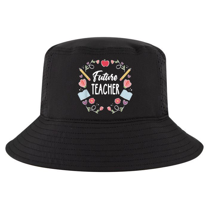 Future Teacher Cool Comfort Performance Bucket Hat