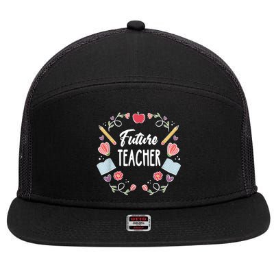 Future Teacher 7 Panel Mesh Trucker Snapback Hat