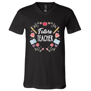 Future Teacher V-Neck T-Shirt