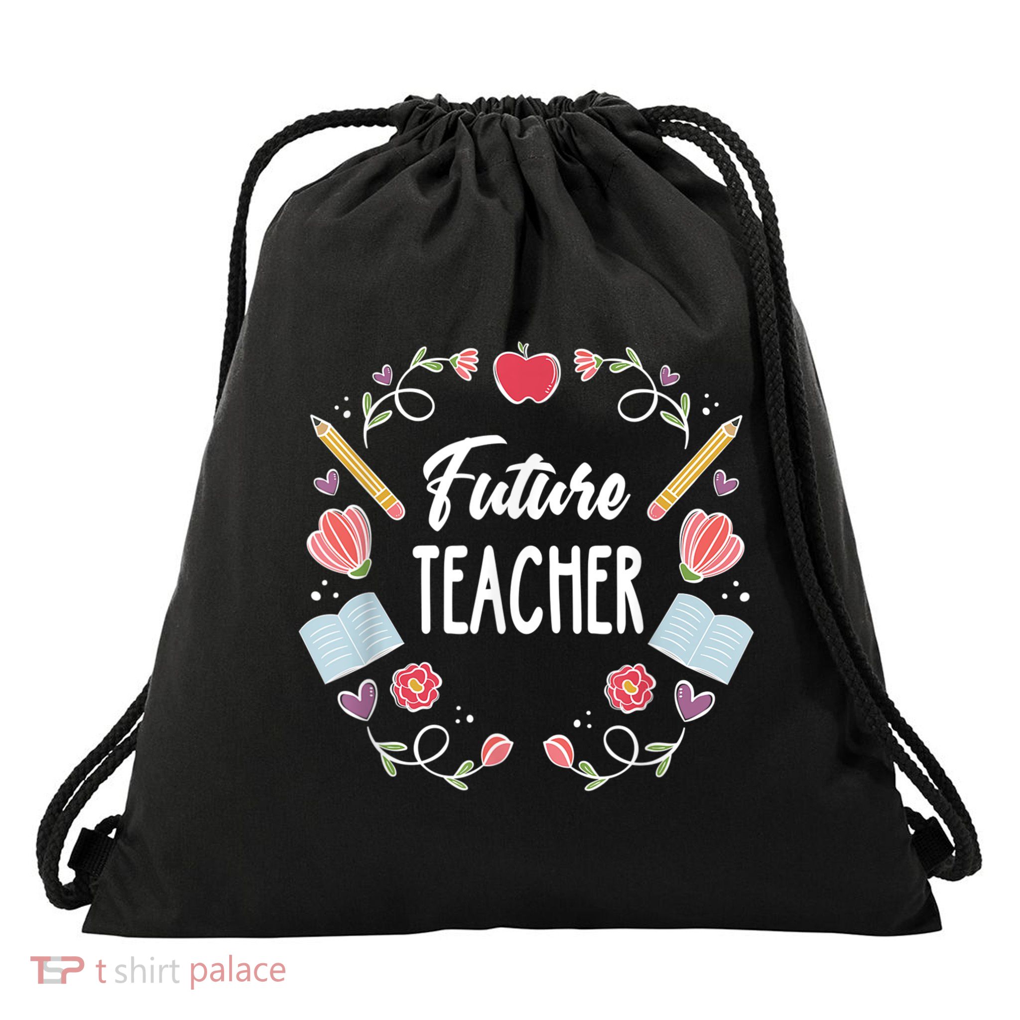 Future Teacher Drawstring Bag