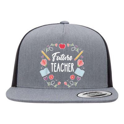 Future Teacher Flat Bill Trucker Hat