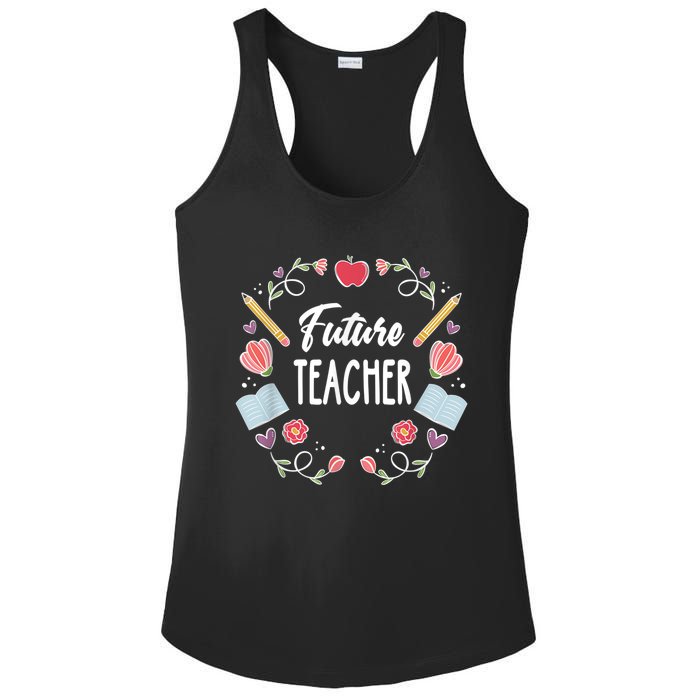 Future Teacher Ladies PosiCharge Competitor Racerback Tank