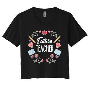 Future Teacher Women's Crop Top Tee