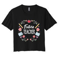 Future Teacher Women's Crop Top Tee