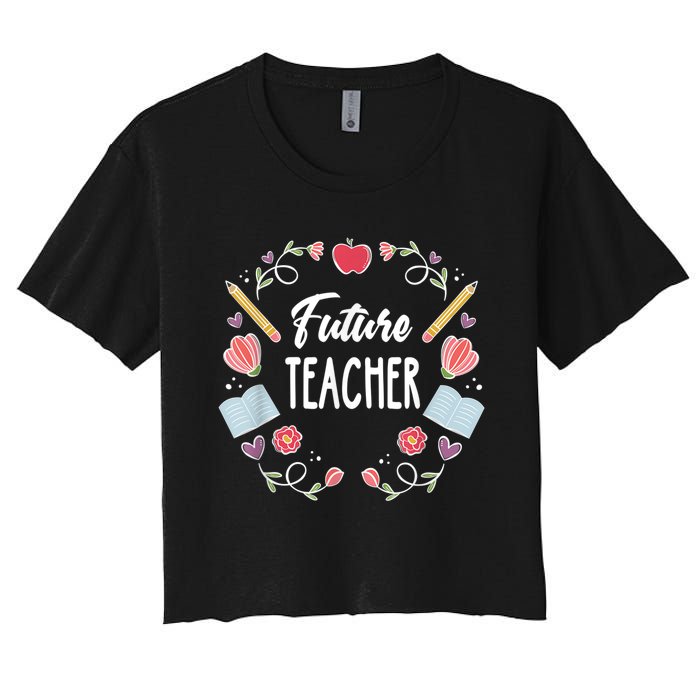 Future Teacher Women's Crop Top Tee