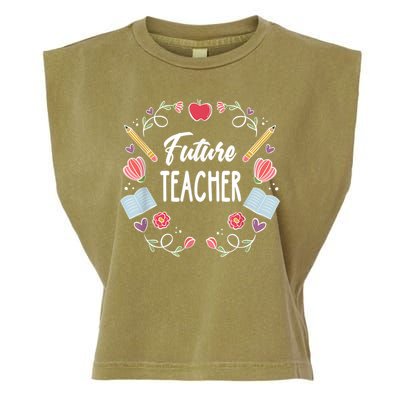 Future Teacher Garment-Dyed Women's Muscle Tee