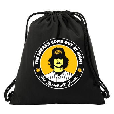Funny The Freaks Come Out At Night The Baseball Furies Drawstring Bag