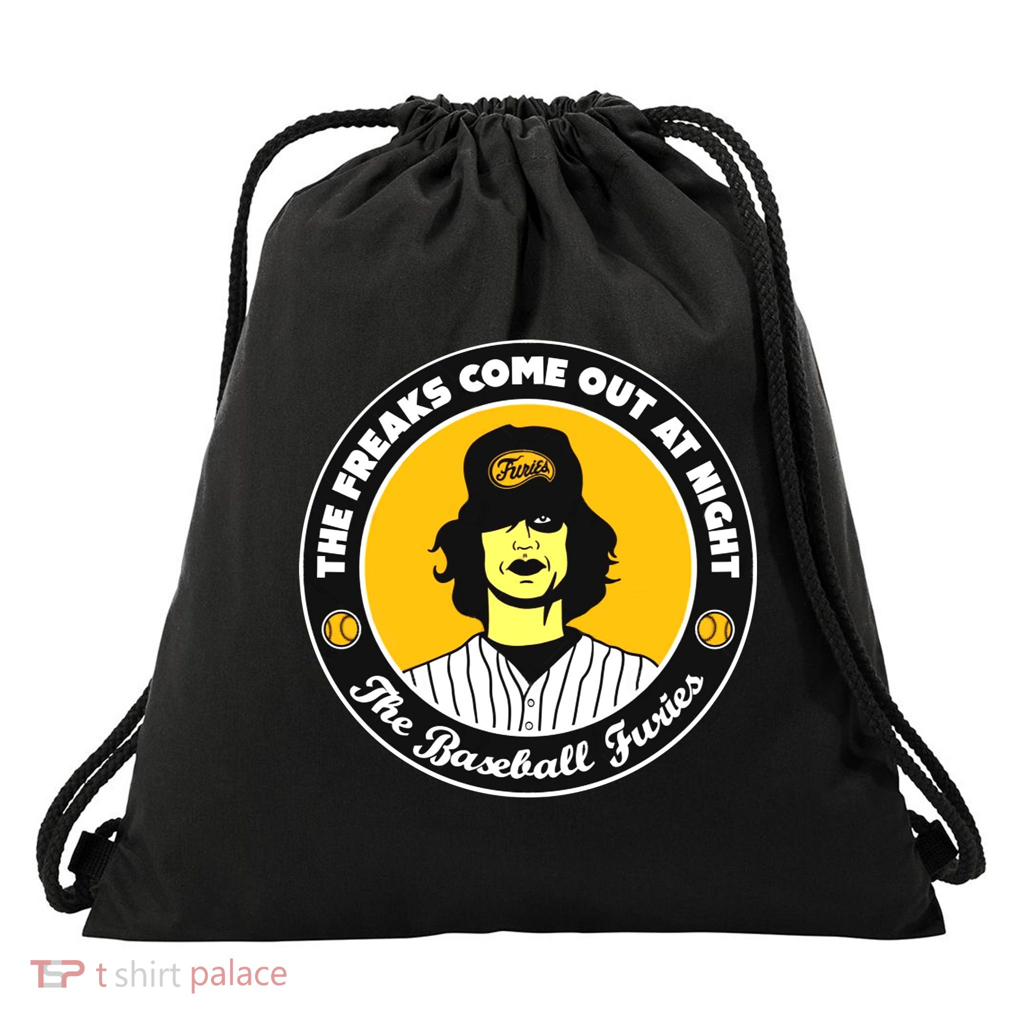 Funny The Freaks Come Out At Night The Baseball Furies Drawstring Bag