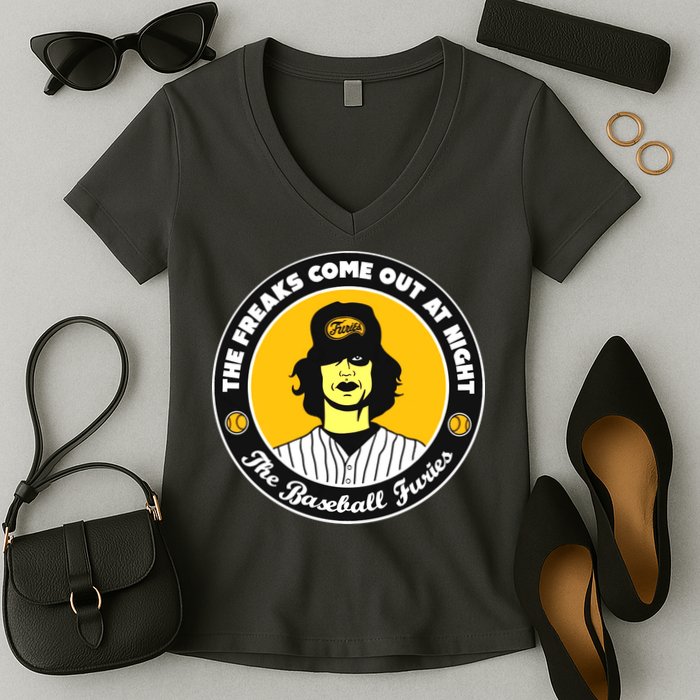 Funny The Freaks Come Out At Night The Baseball Furies Women's V-Neck T-Shirt