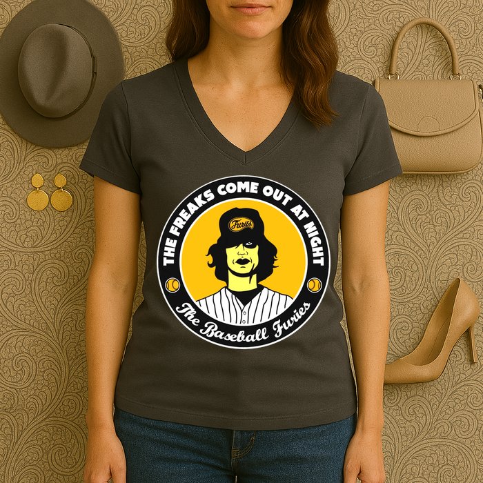 Funny The Freaks Come Out At Night The Baseball Furies Women's V-Neck T-Shirt