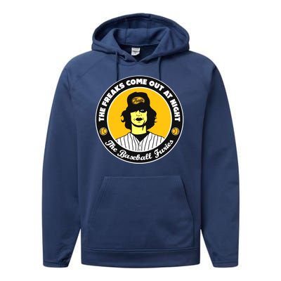 Funny The Freaks Come Out At Night The Baseball Furies Performance Fleece Hoodie