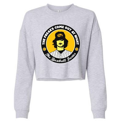 Funny The Freaks Come Out At Night The Baseball Furies Cropped Pullover Crew