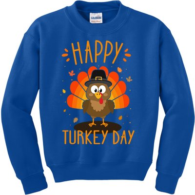 Funny Thanksgiving Family Dinner With Happy Turkey Day Gift Kids Sweatshirt