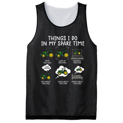 Funny Tractor Farming For Kids Farmer Mesh Reversible Basketball Jersey Tank