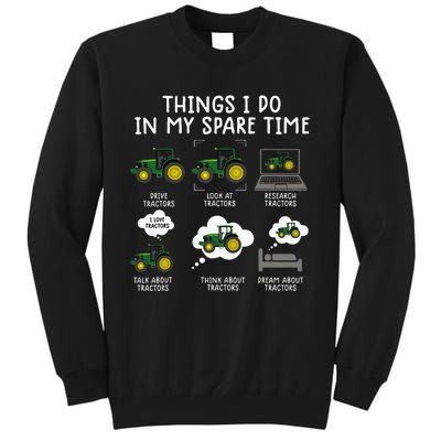 Funny Tractor Farming For Kids Farmer Tall Sweatshirt