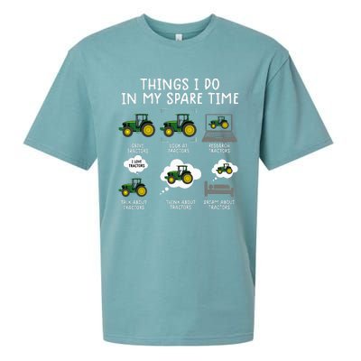 Funny Tractor Farming For Kids Farmer Sueded Cloud Jersey T-Shirt