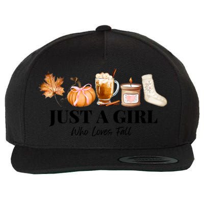 Football Thankving Fall Autumn Who Loves Fall Wool Snapback Cap