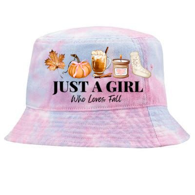 Football Thankving Fall Autumn Who Loves Fall Tie-Dyed Bucket Hat