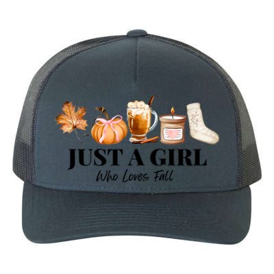 Football Thankving Fall Autumn Who Loves Fall Yupoong Adult 5-Panel Trucker Hat