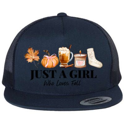 Football Thankving Fall Autumn Who Loves Fall Flat Bill Trucker Hat