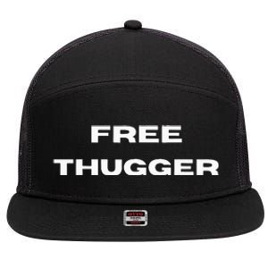 Free Thugger 7 Panel Mesh Trucker Snapback Hat