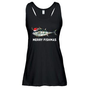 Funny Tuna Fish Christmas Santa Claus Xmas Fisherman Gift Ladies Essential Flowy Tank