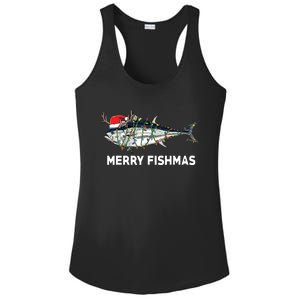 Funny Tuna Fish Christmas Santa Claus Xmas Fisherman Gift Ladies PosiCharge Competitor Racerback Tank