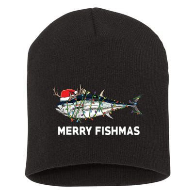 Funny Tuna Fish Christmas Santa Claus Xmas Fisherman Gift Short Acrylic Beanie