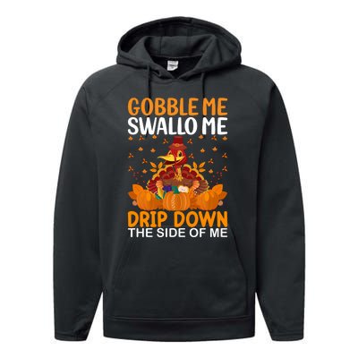 Funny Thanksgiving Performance Fleece Hoodie