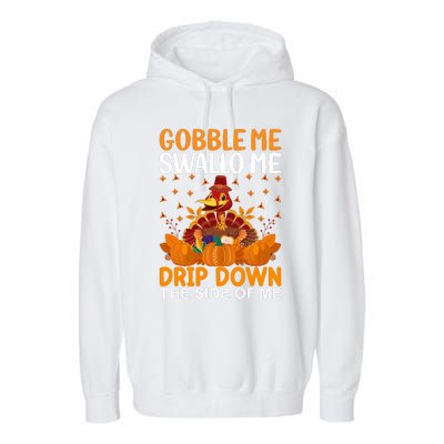 Funny Thanksgiving Garment-Dyed Fleece Hoodie