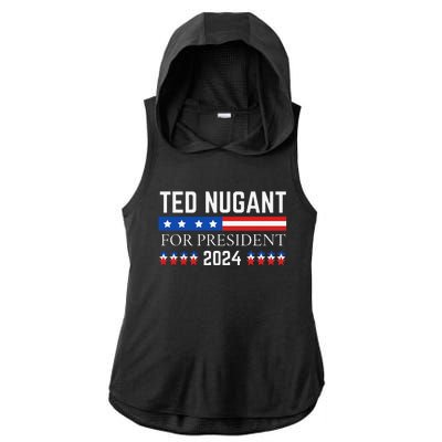 Funny Tn For President 2024 Ladies PosiCharge Tri-Blend Wicking Draft Hoodie Tank