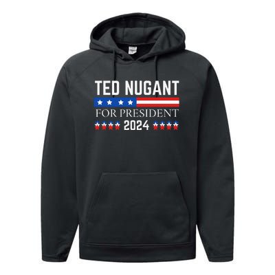 Funny Tn For President 2024 Performance Fleece Hoodie