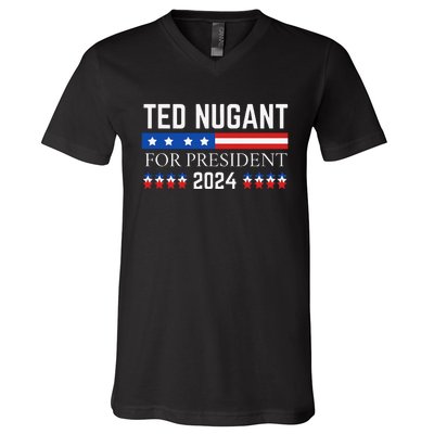 Funny Tn For President 2024 V-Neck T-Shirt