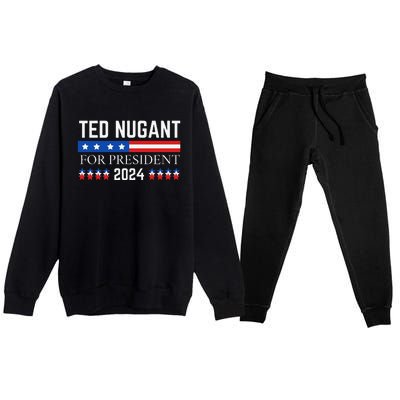 Funny Tn For President 2024 Premium Crewneck Sweatsuit Set